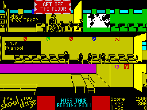 Miss Take visits the old skool